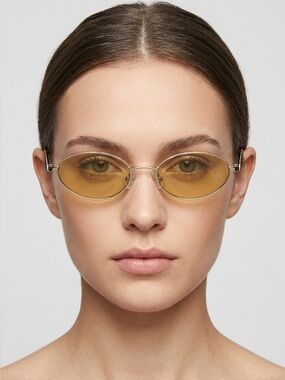 Jason Wu Yellow Oval Lens Sunglasses